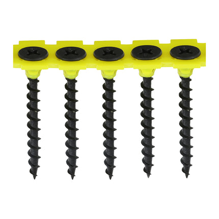 Collated Drywall Screws - PH - Bugle - Coarse Thread - Black