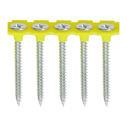Timco Collated Drywall Screws Steel, Zinc, Lime