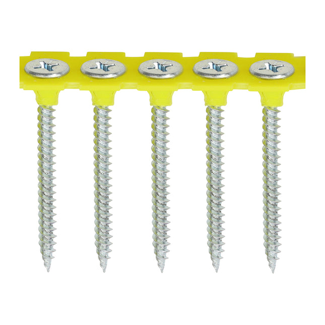 Timco Collated Drywall Screws Steel, Zinc, Lime