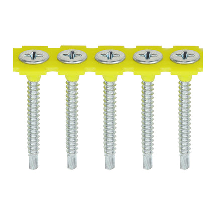 Collated Drywall Screws - PH - Bugle - Self Tapping Thread - Self Drilling - Zinc