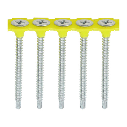 Timco Collated Drywall Screws Steel, Zinc, Lime