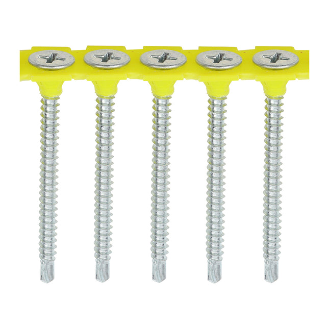 Timco Collated Drywall Screws Steel, Zinc, Lime
