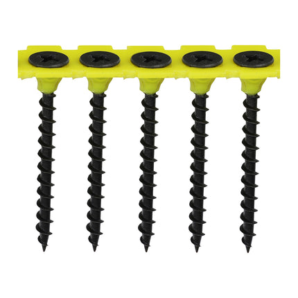 Timco Collated Drywall Screws Steel, Black, Lime