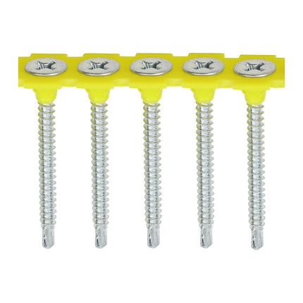 Timco Collated Drywall Screws Steel, Zinc, Lime