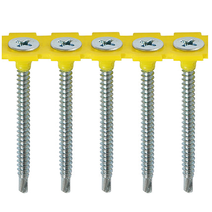 Timco Collated Drywall Screws Steel, Zinc, Lime