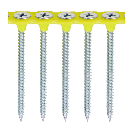 Timco Collated Drywall Screws Steel, Zinc, Lime