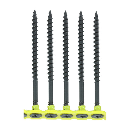 Timco Collated Drywall Screws Steel, Black, Lime