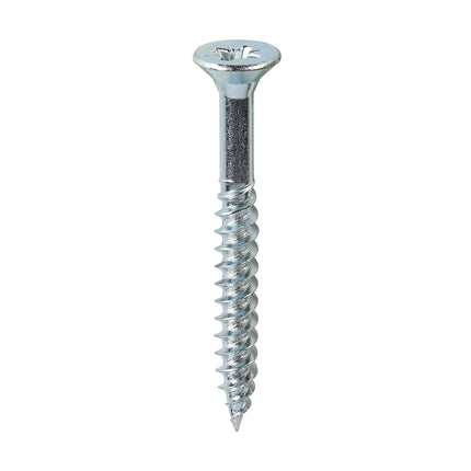 Timco Twin-Threaded Woodscrews Steel, Zinc, Lime