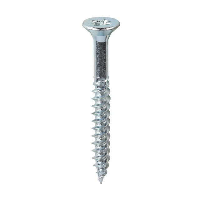 Timco Twin-Threaded Woodscrews Steel, Zinc, Lime
