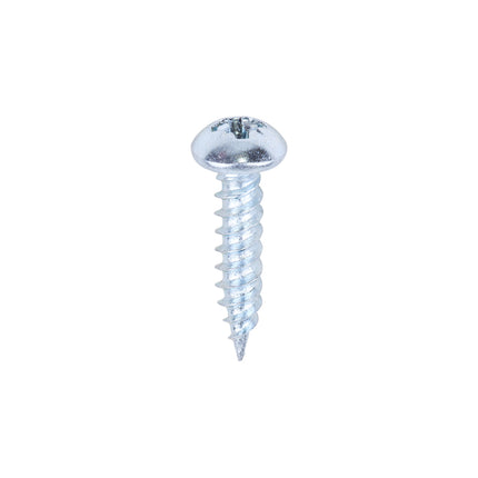 Twin-Threaded Woodscrews - PZ - Round - Zinc