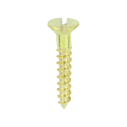 Timco Solid Brass Timber Screws Lime