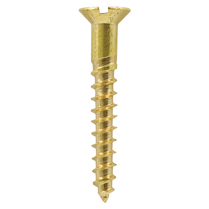 Timco Solid Brass Timber Screws Lime