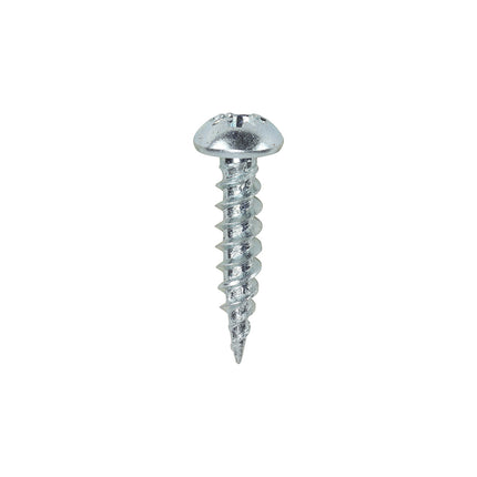 TIMCO Twin-Threaded Woodscrews PZ Round Head Zinc