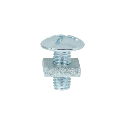 Roofing Bolts with Square Nuts - Zinc