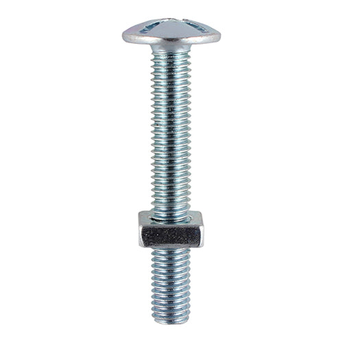 Timco Roofing Bolts With Square Nuts, Zinc Steel