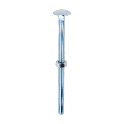 Timco Carriage Bolts & Hex Nuts, Zinc Steel