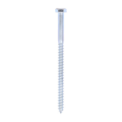 Timco Coach Screws, Hex, Zinc Steel, Lime