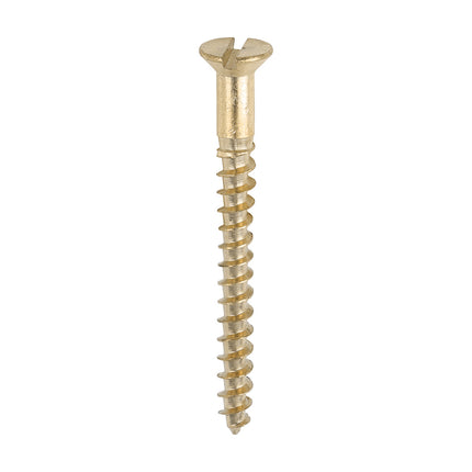 Timco Solid Brass Timber Screws Lime