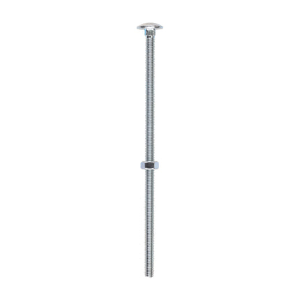 Timco Carriage Bolts & Hex Nuts, Zinc Steel