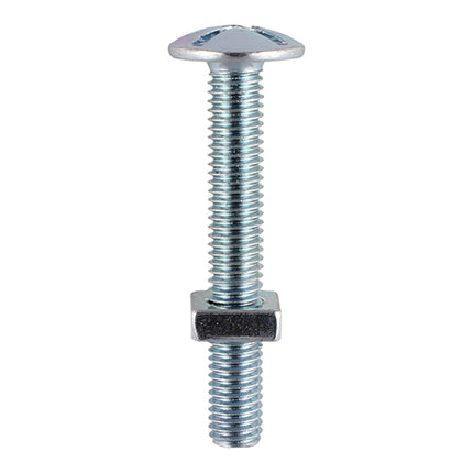 Timco Roofing Bolts & Square Nuts, Zinc Steel