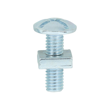Timco Roofing Bolts With Square Nuts, Zinc Steel