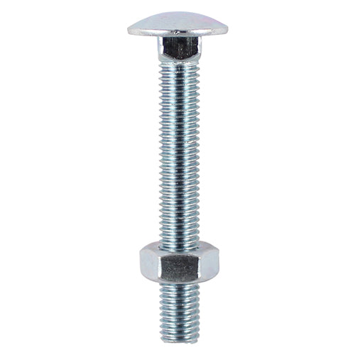 Timco Carriage Bolts & Hex Nuts, Zinc Steel