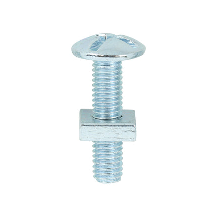 Timco Roofing Bolts With Square Nuts, Zinc Steel