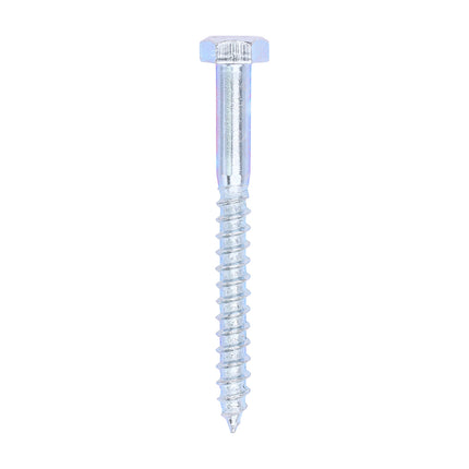 Timco Coach Screws, Hex, Zinc Steel, Lime
