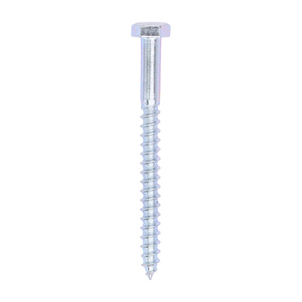 Timco Coach Screws, Hex, Zinc Steel, Lime