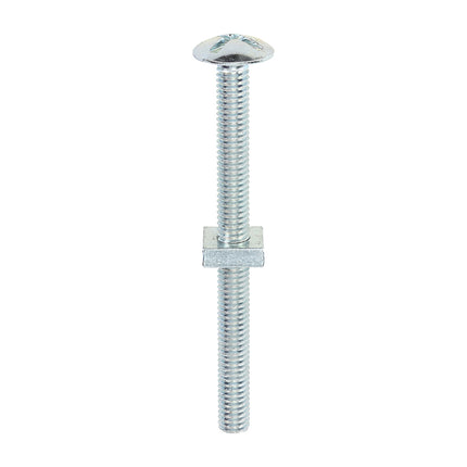 Timco Roofing Bolts With Square Nuts, Zinc Steel