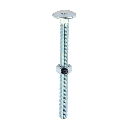 Timco Carriage Bolts & Hex Nuts, Zinc Steel