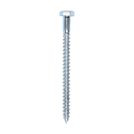 Timco Coach Screws, Hex, Zinc Steel, Lime
