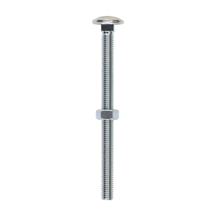 Timco Carriage Bolts & Hex Nuts, Zinc Steel