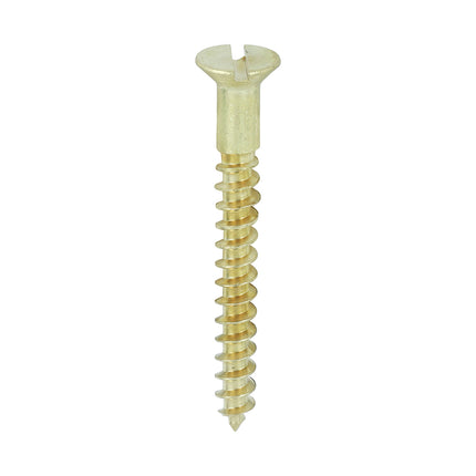 Timco Solid Brass Timber Screws Lime