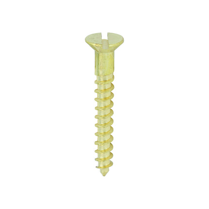 Timco Solid Brass Timber Screws Lime