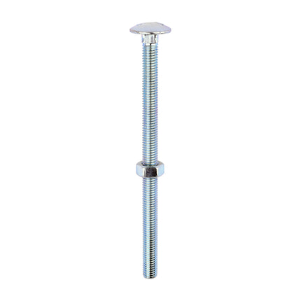 Timco Carriage Bolts & Hex Nuts, Zinc Steel