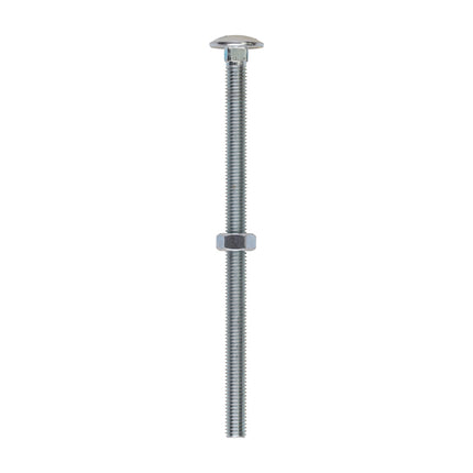 Timco Carriage Bolts & Hex Nuts, Zinc Steel