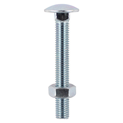 Timco Carriage Bolts & Hex Nuts, Zinc Steel