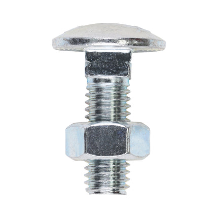Timco Carriage Bolts & Hex Nuts, Zinc Steel