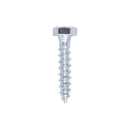 Timco Coach Screws, Hex, Zinc Steel, Lime