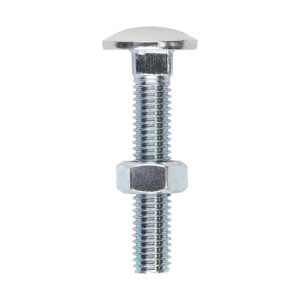 Timco Carriage Bolts & Hex Nuts, Zinc Steel