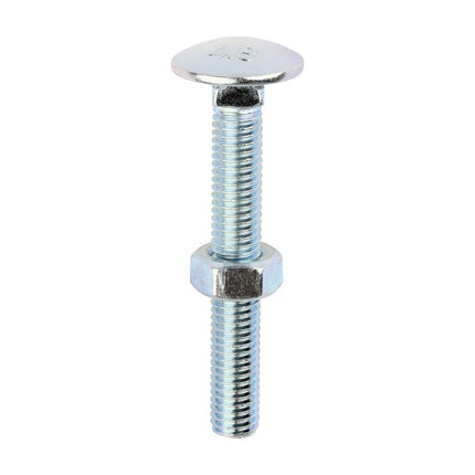 Timco Carriage Bolts & Hex Nuts, Zinc Steel