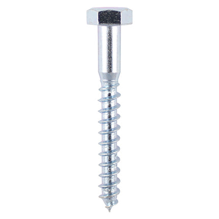 Timco Coach Screws, Hex, Zinc Steel, Lime