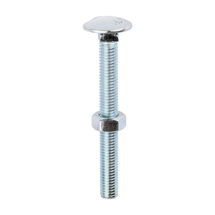 Timco Carriage Bolts & Hex Nuts, Zinc Steel