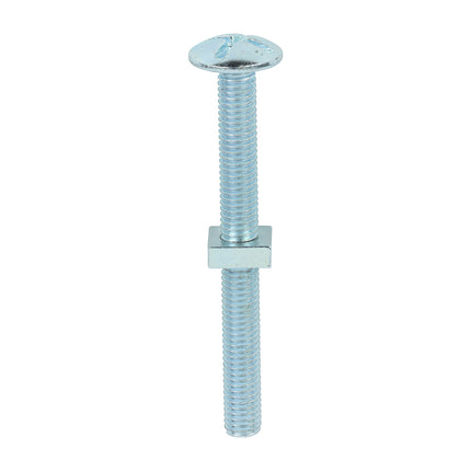 Timco Roofing Bolts With Square Nuts, Zinc Steel