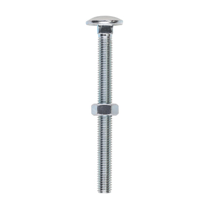 Timco Carriage Bolts & Hex Nuts, Zinc Steel