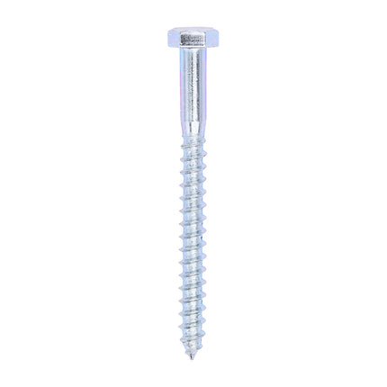 Timco Coach Screws, Hex, Zinc Steel, Lime