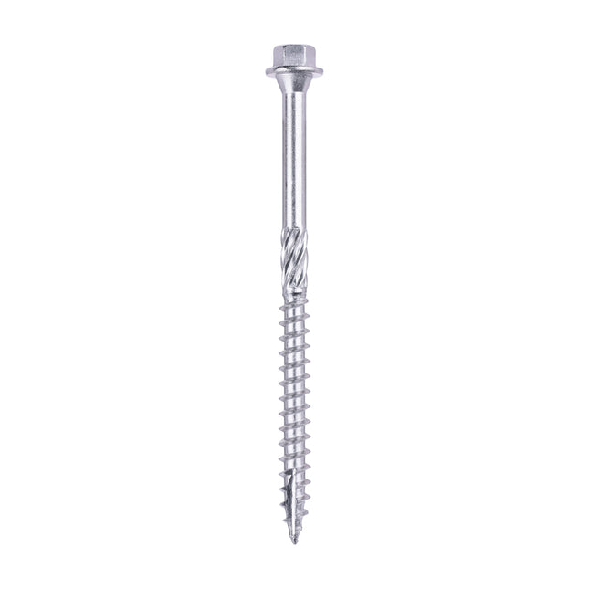 Timco Timber Screws, Hex, Stainless Steel Ash