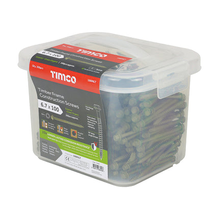 Timco Timber Frame Construction & Landscaping Screws Steel, Green, Lime, Ash