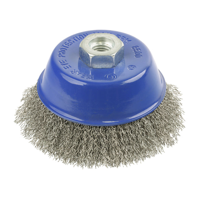 Timco Angle Grinder Cup Brush, Crimped Stainless Steel